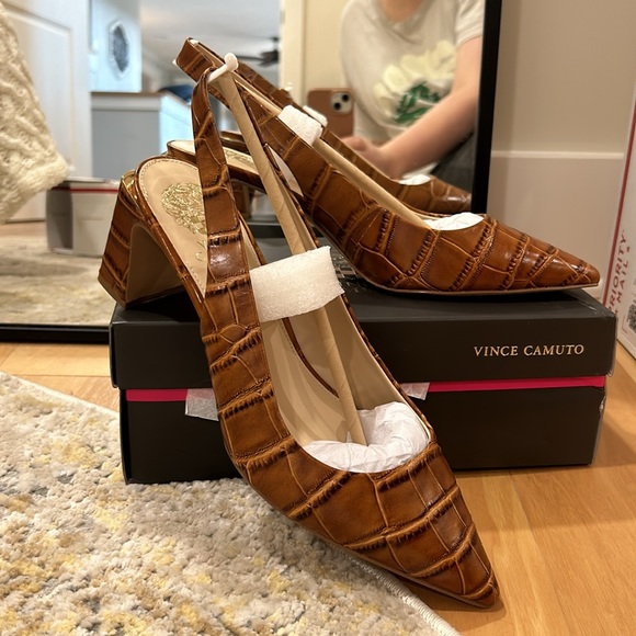 Vince Camuto hamden sljngback in barn brown size 11 - Picture 3 of 3